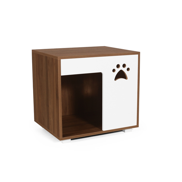 Mesa De Cabeceira Casinha Pet Cachorro Com Almofada Max Branc