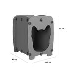 Mesa De Cabeceira Casinha Pet Dog  Malbec