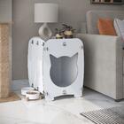 Mesa De Cabeceira Casinha Pet Gato Cat Branco