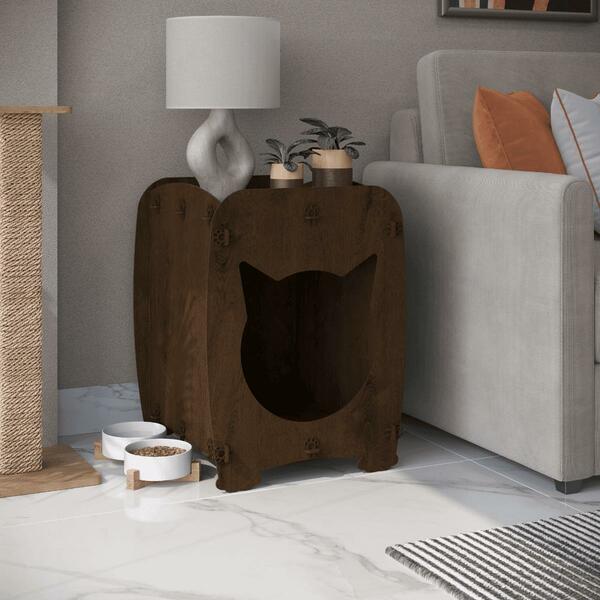 Mesa De Cabeceira Casinha Pet Gato Cat Malbec