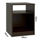 Mesa De Cabeceira Catania Mdf Preto - Móveis Leblanc