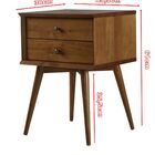 Mesa De Cabeceira Century - 2 Gavetas - Madeira Maciça - Cast