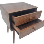 Mesa De Cabeceira Century - 2 Gavetas - Madeira Maciça - Cast