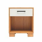 Mesa De Cabeceira Com 01 Gaveta Essence D03 Freijó Off White