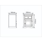 Mesa de Cabeceira Com 01 Gaveta Rustic - Mpo