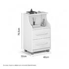 Mesa De Cabeceira Com 02 Gavetas Quebéc Malbec