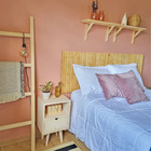 Mesa De Cabeceira Com 1 Gav Em Madeira - Natural