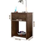 Mesa De Cabeceira Com 1 Gaveta Confort Texturizado-zanzini Mó