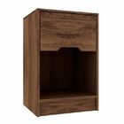 Mesa de Cabeceira Com 1 Gaveta Cr0100 – Rodial - Cacau