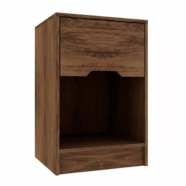 Mesa de Cabeceira Com 1 Gaveta Cr0100 – Rodial - Cacau