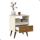 Mesa De Cabeceira Com 1 Gaveta Dalian Cinza