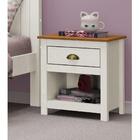 Mesa De Cabeceira Com 1 Gaveta E 1 Nicho Madeira Maciça- Bran