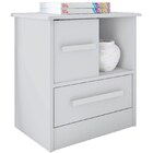 Mesa de Cabeceira Com 1 Gaveta E Porta De Correr Stilo - Bran