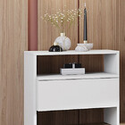 Mesa De Cabeceira Com 1 Gaveta - Etno-branco - Móveis Novo Ho