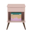 Mesa De Cabeceira Com 1 Gaveta Filipinas Rosê