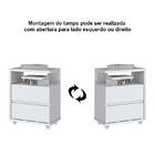 Mesa de Cabeceira Com 2 Gavetas Campeche-henn - Branco