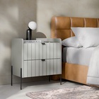 Mesa De Cabeceira Com 2 Gavetas Detalhe Laqueado Moriah 60cm