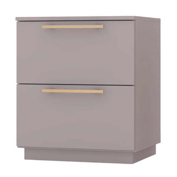 Mesa De Cabeceira Com 2 Gavetas Pamplona Fendi