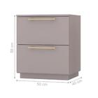 Mesa De Cabeceira Com 2 Gavetas Pamplona Fendi