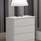 Mesa De Cabeceira Com 3 Gavetas - 028 -neve - Star Móveis