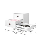 Mesa De Cabeceira Com Compartimento Secreto Bond Preto Potente