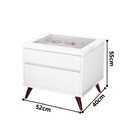 Mesa De Cabeceira Com Compartimento Secreto Zap Branco Potente