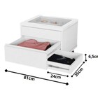 Mesa De Cabeceira Com Compartimento Secreto Zap Branco Potente