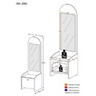 Mesa De Cabeceira Com Espelho 1 Gaveta Ternura Multimóveis Br