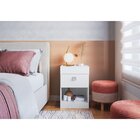 Mesa De Cabeceira Com Gabinete Oculto Lock Branco