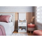 Mesa De Cabeceira Com Gabinete Oculto Lock Branco