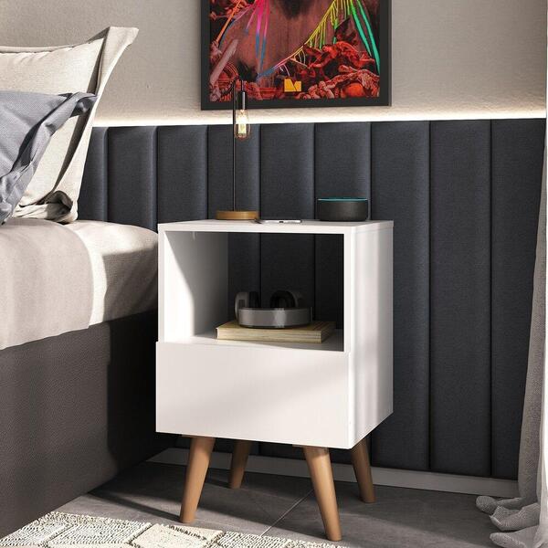 Mesa De Cabeceira Com Gaveta 36cm Retrô Multimóveis Ex4005