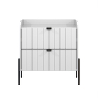 Mesa De Cabeceira Com Gaveta Branca Para Quarto Moriah 60cm B