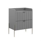 Mesa De Cabeceira Com Gaveta Cinza Para Quarto Moriah 45cm Ci