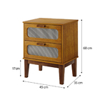 Mesa De Cabeceira Com Gaveta Estilo Retrô Para Quarto Cama Ca