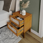 Mesa De Cabeceira Com Gaveta Estilo Retrô Para Quarto Cama Ca