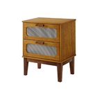 Mesa De Cabeceira Com Gaveta Estilo Retrô Para Quarto Cama Ca