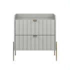 Mesa De Cabeceira Com Gaveta Off White Para Quarto 60cm Off W