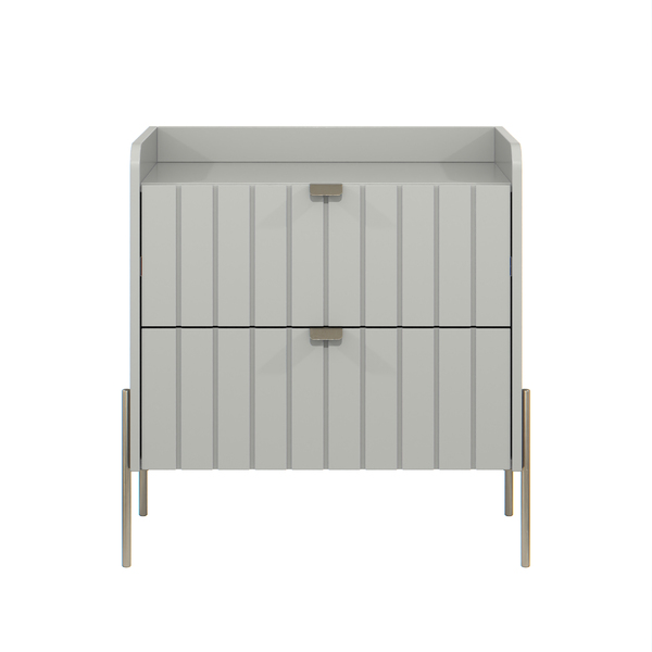 Mesa De Cabeceira Com Gaveta Off White Para Quarto 60cm Off W