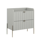 Mesa De Cabeceira Com Gaveta Off White Para Quarto 60cm Off W