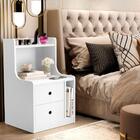 Mesa De Cabeceira Com Nicho Marcelha Branco