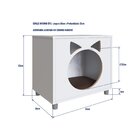 Mesa De Cabeceira Com Nicho Para Gatos Almofada Em Corino  Br