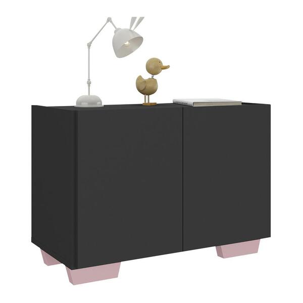 Mesa De Cabeceira Com Pés 2 Portas Multimóveis Mp4134