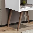 Mesa De Cabeceira Com Prateleira Jb 1515 - Branco - Lojas Rpm