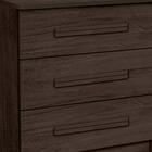 Mesa de Cabeceira Com Puxadores De Madeira E Design Moderno M