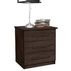 Mesa de Cabeceira Com Puxadores De Madeira E Design Moderno M