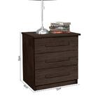 Mesa de Cabeceira Com Puxadores De Madeira E Design Moderno M