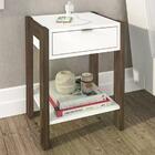 Mesa De Cabeceira Com Tomada 1 Gaveta Az1016 Tecno Mobili