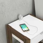 Mesa De Cabeceira Com Tomada 1 Gaveta Az1016 Tecno Mobili
