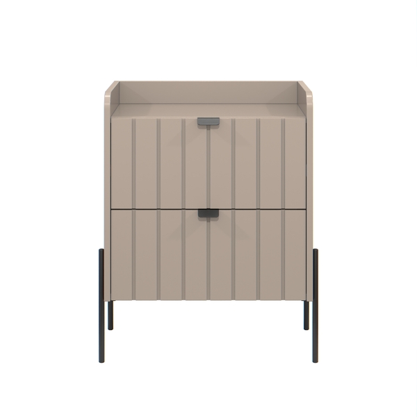 Mesa De Cabeceira Conect Industrial Retro Moriah 45cm Pés De