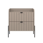 Mesa De Cabeceira Conect Mdf Moriah 60cm Com Gaveta E Corredi